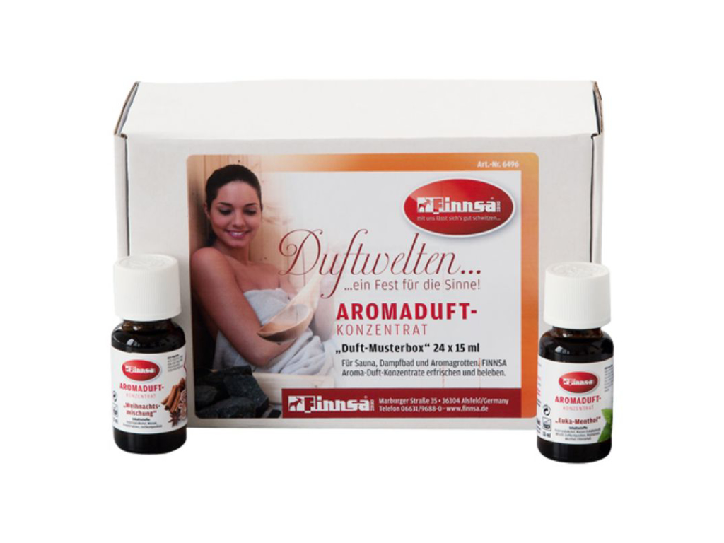 Prøveboks | 24 x 15 ml | Aromaduftkoncentrat | Finnsa