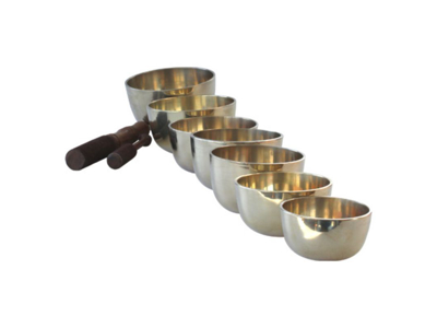 Klangskåle | 7ér sæt | Glat støbt | Finnsa