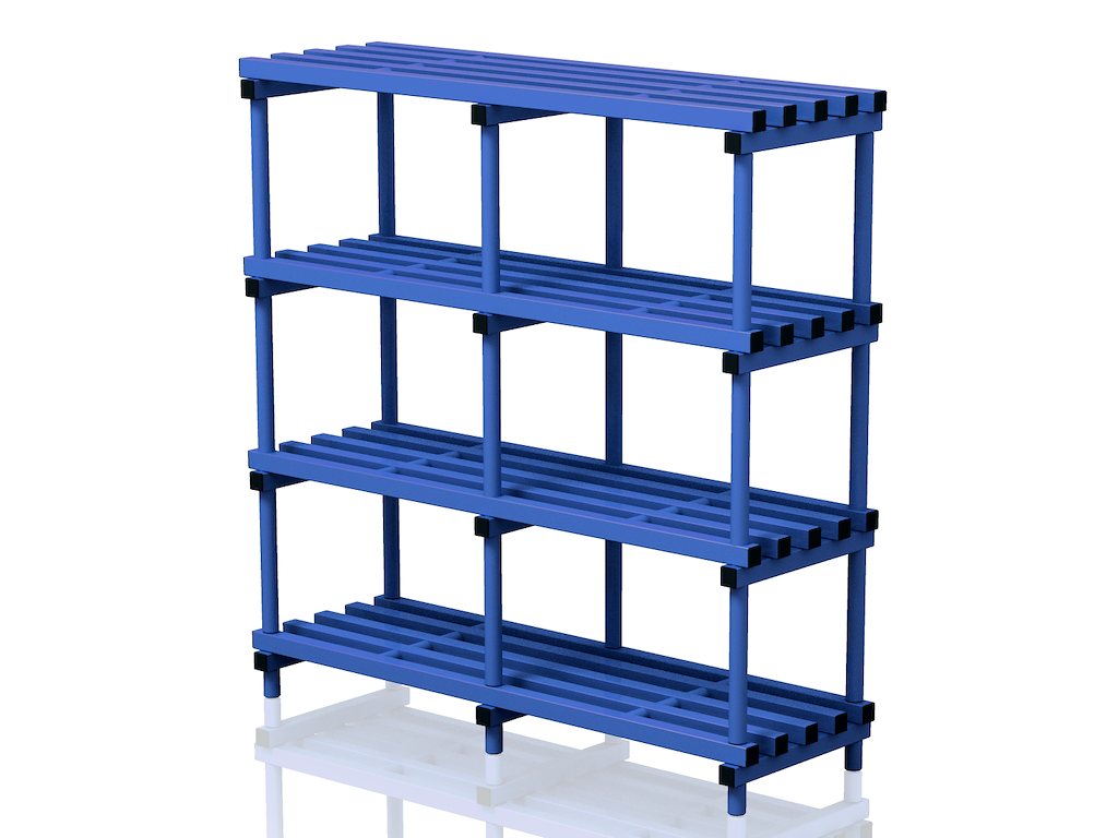 Reol 150 x 50 x 153 cm | S1500/500L4 | Vendiplas