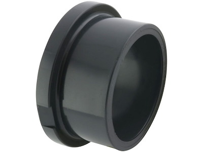 PVC-flangebøsning |  m/riller | PN16 | indv. lim