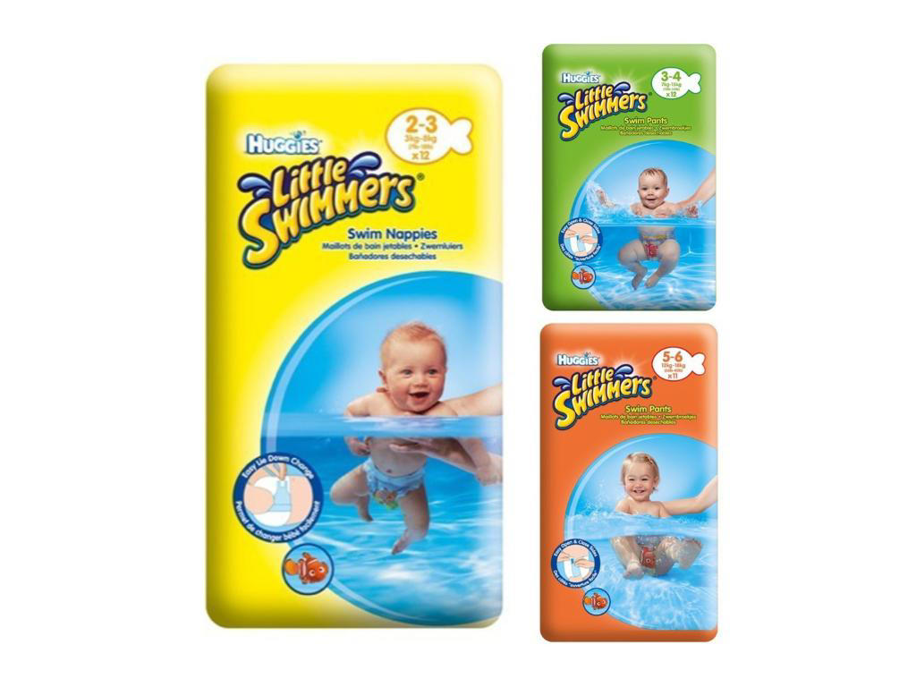 Engangsvømmebleer t/børn | Huggies "Little Swimmers"