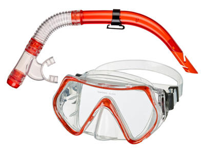 Snorkelsæt t/børn/voksne | +12 år | "Bibione" | Hærdet glas | BECO