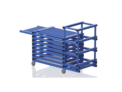 Vogn m/låg 184 x 69 x 111 cm | TH1(S)NDL | Vendiplas