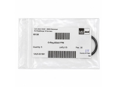 O-ring Ø25 x 3 mm til elektrode | FPM | Jesco