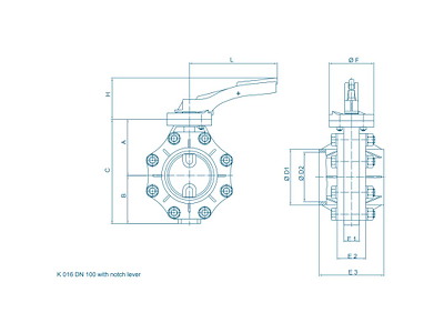 Butterfly ventil | 6 bar | EBRO