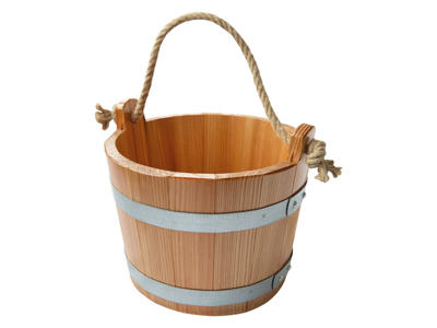 Saunaspand m/reb | 6,5 l | Lærk | Forseglet | Finnsa