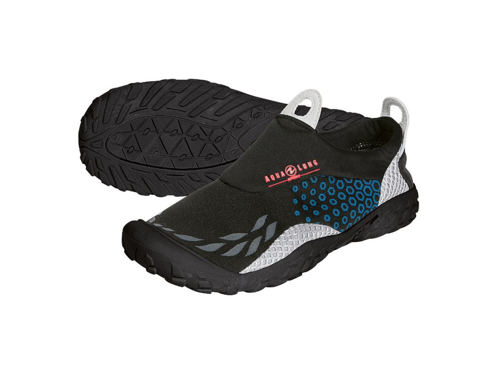 Badesko t/voksne | Sort/blå/grå | "Sporter" | Aqualung