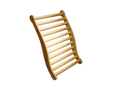 Ergonomisk saunaryglæn | Poppeltræ | EOS