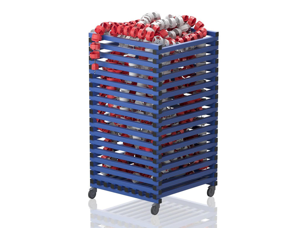 Vogn t/25 m banetove 80 x 80 x 150 cm | RCL(25) | Vendiplas