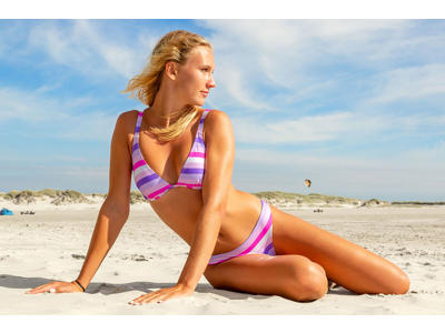 Bikini t/kvinder | B-skål | "Fresh Stripes" | BECO