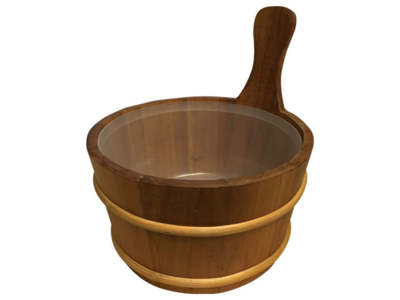 Saunaspand | Varmebehandlet asp | 4 L | m/indsats | Finnsa