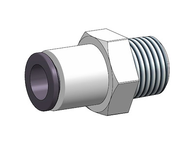 Slangetilslutning | lige - 8mm x 1/4" | Jesco