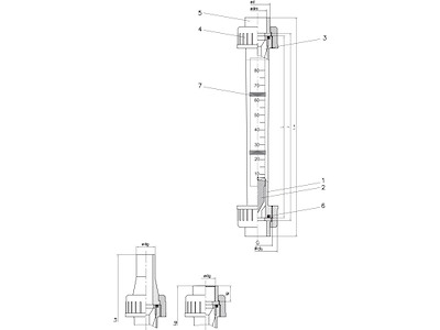 PVC-Flowmåler | M123 | med eller uden magnet