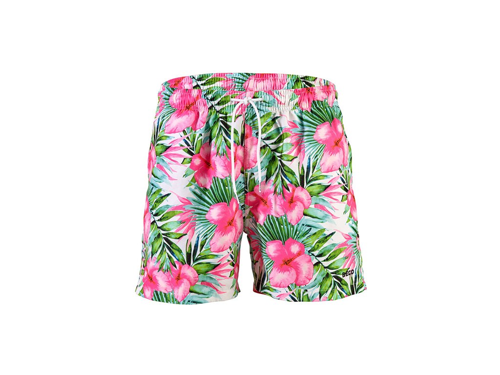 Badeshorts | Hawaii Flowers | Classic Cropped | BECO