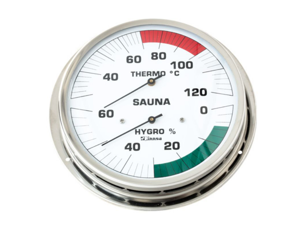 Sauna hygroterm | m/flange | 130 mm | Classiv | Finnsa