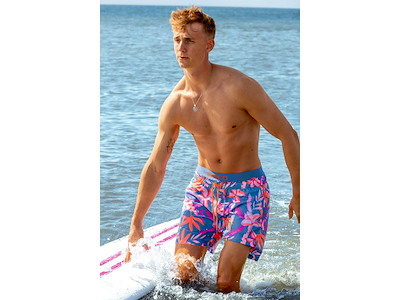 Badeshorts | Tropical Flowers | Classic Cropped DW | BECO