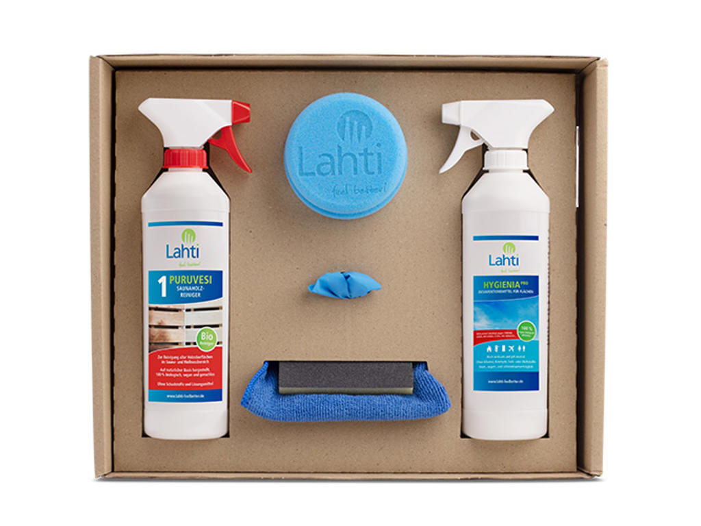 SaunaPure-sæt | Vedligehold/desinfektion | Finnsa