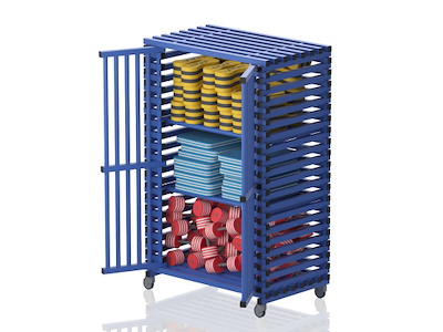 Vogn m/låger u/tophylde 126 x 76 x 192 cm | T(XL) | Vendiplas