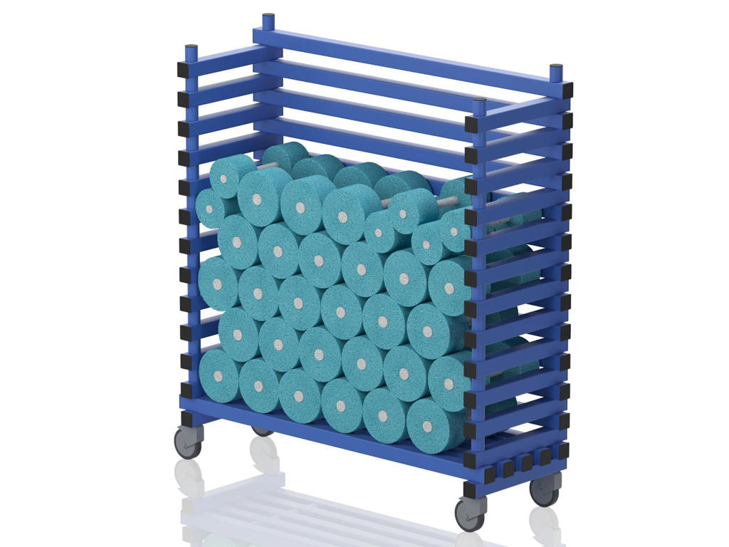 Vogn t/håndvægte 123 x 42 x 133 cm | ADT | Vendiplas