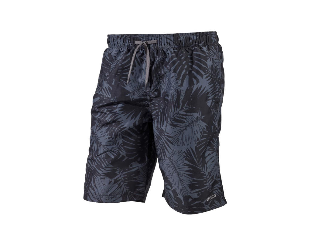 Badeshorts t/mænd | Sort m/print | BECO
