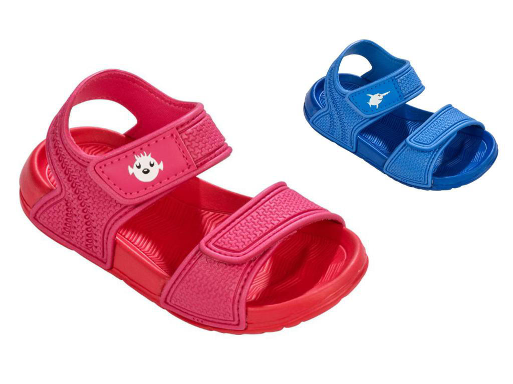 Badesandaler t/børn | M/velcrolukning | BECO Sealife®