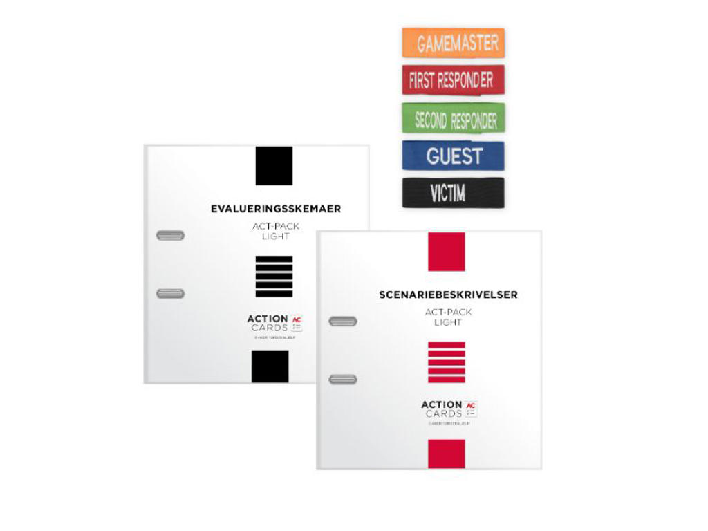 Træningssæt t/førstehjælpsguide | Action-cards®