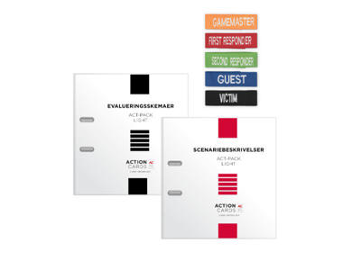 Træningssæt t/førstehjælpsguide | Action-cards®