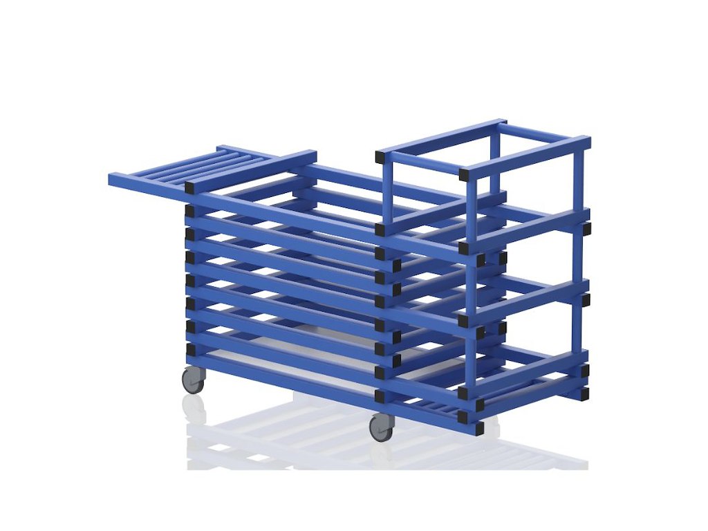 Vogn u/låg 184 x 69 x 111 cm | TH1(S)NDL | Vendiplas