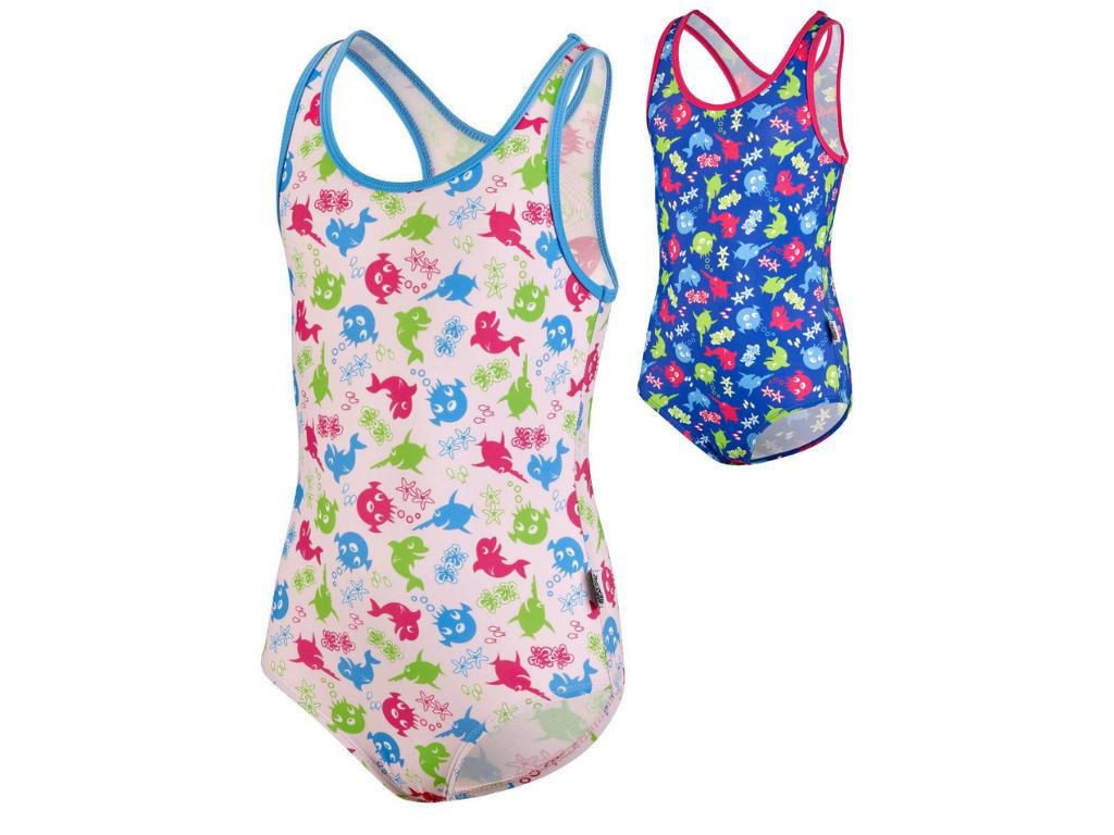 Badedragt t/piger | Multifarvet m/print | BECO Sealife®