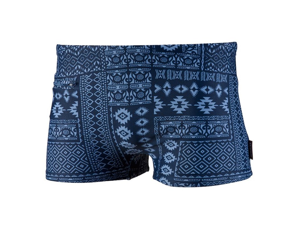 Badebukser t/mænd | Mørkeblå m/print | BECO