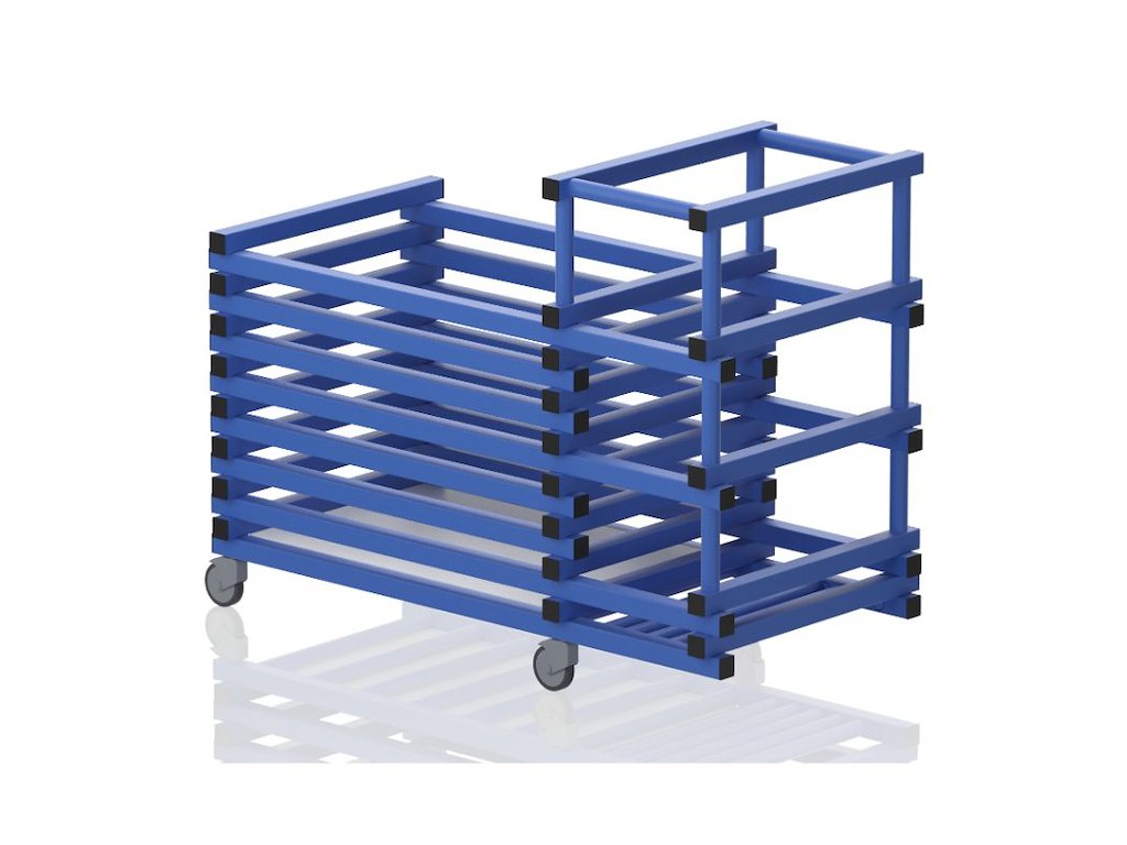 Vogn m/låg 144 x 69 x 111 cm | T(S)NDL | Vendiplas