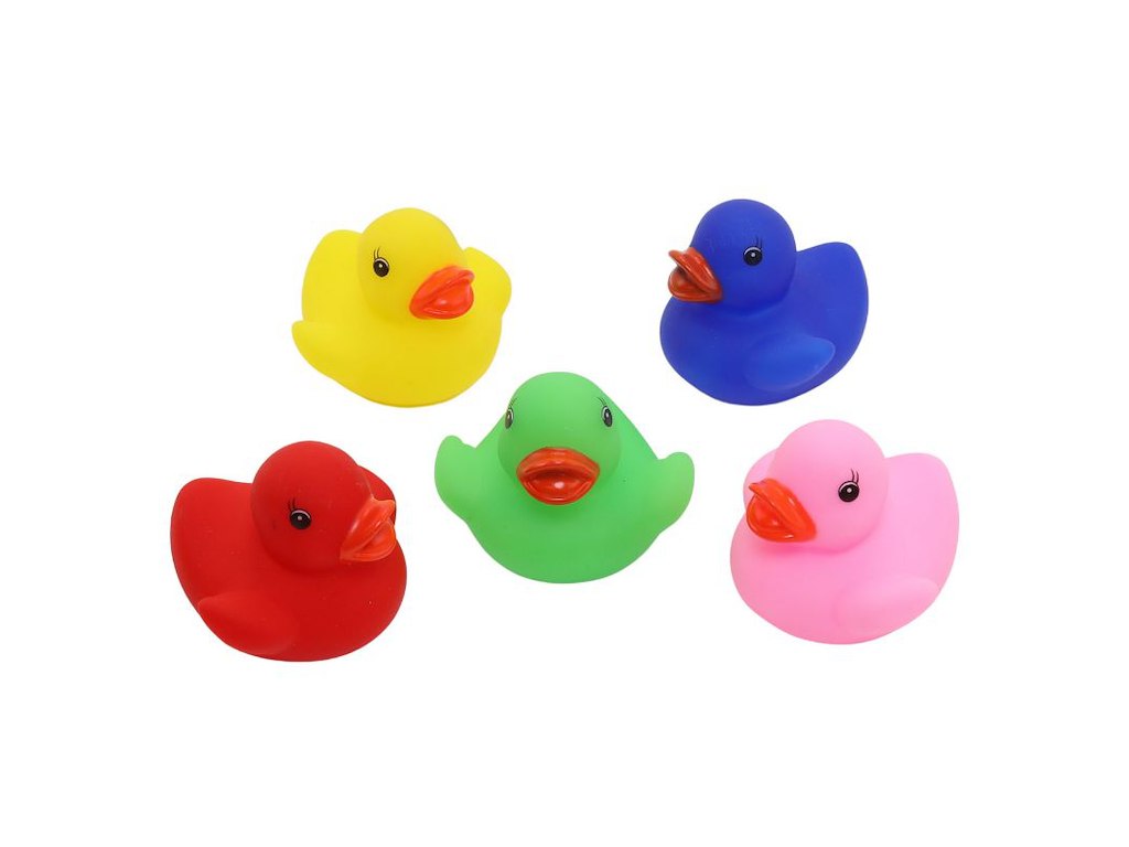 Badedyr "Farvede badeænder" 5 stk | Rätt Start