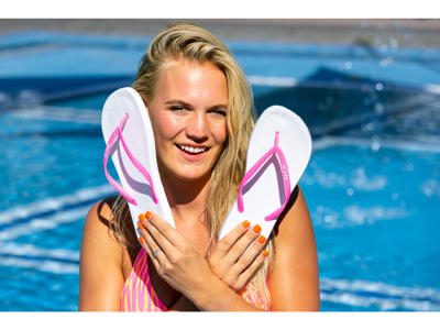 Badesandaler t/damer | M/tårem | Str. 36-42 | BECO