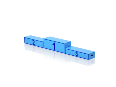 Podium t/enkeltpersoner 3 stk 60 x 40 cm | PD600 | Vendiplas