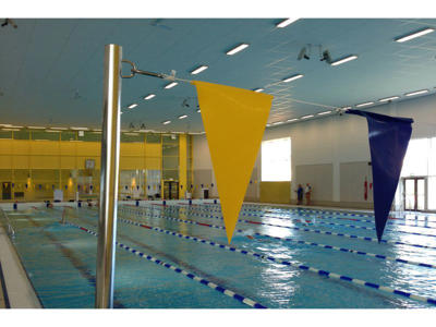 Vendeflagsstang t/rygsvømning | Malmsten