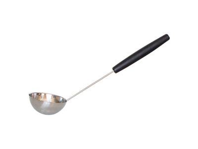 Øse | Rustfrit stål | Håndtag sort | 44 cm | Finnsa