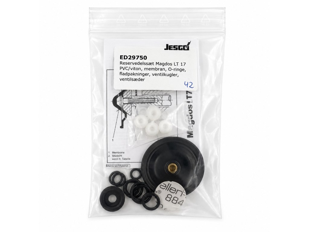 Reservedelssæt | MAGDOS LT 17 | PVC/Viton | Jesco