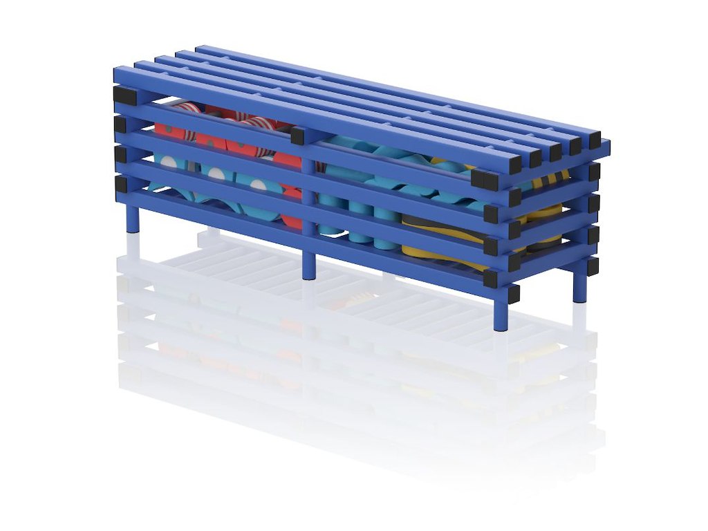 Bænk m/opbv. 150 x 49 x 49 cm | B(ST)1500 | Vendiplas