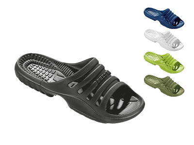 Badesandaler t/mænd | Ensfarvet | Str. 41-48 | BECO