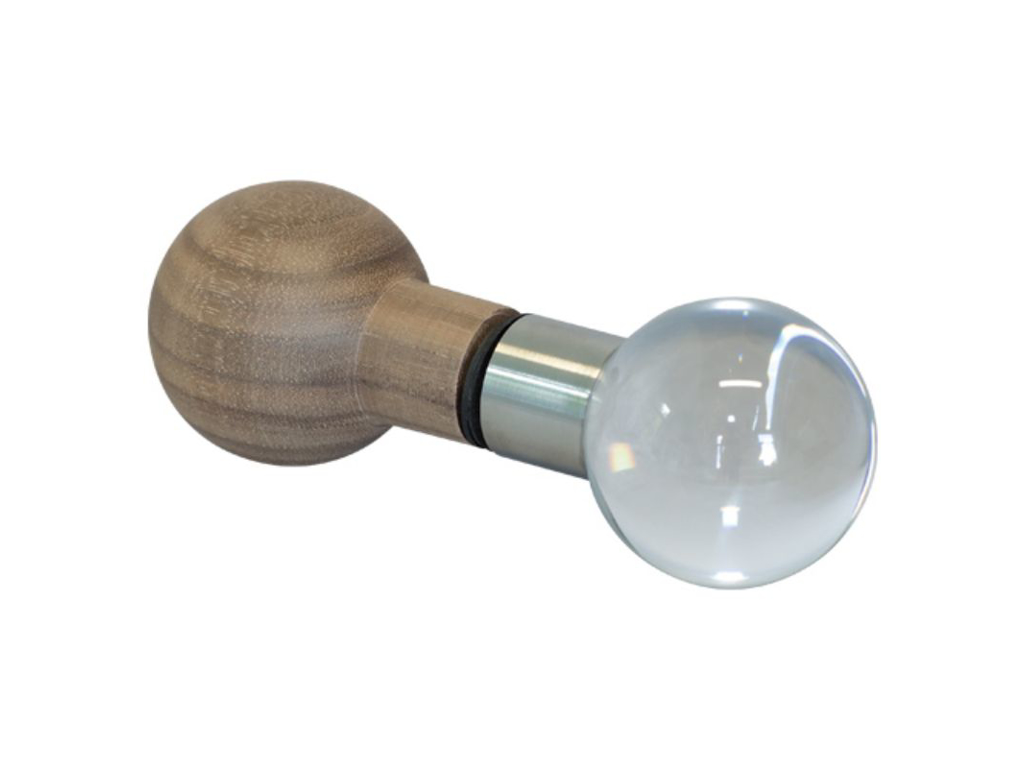 Dørgreb | Ball | Valnød/glas kombination | Finnsa