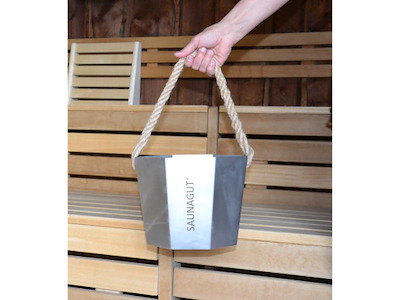 Saunaspand i rustfrit stål 6L | Saunagut