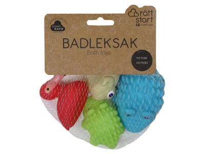 Badedyr "Eksotiske dyr" 4 stk | Rätt Start
