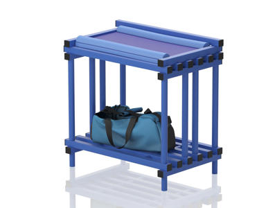 Puslebord m/puslepude 95 x 61 x 95 cm | TBL(B) | Vendiplas