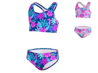 Bikini til piger | Kids Ocean Flowers | Racerback | BECO