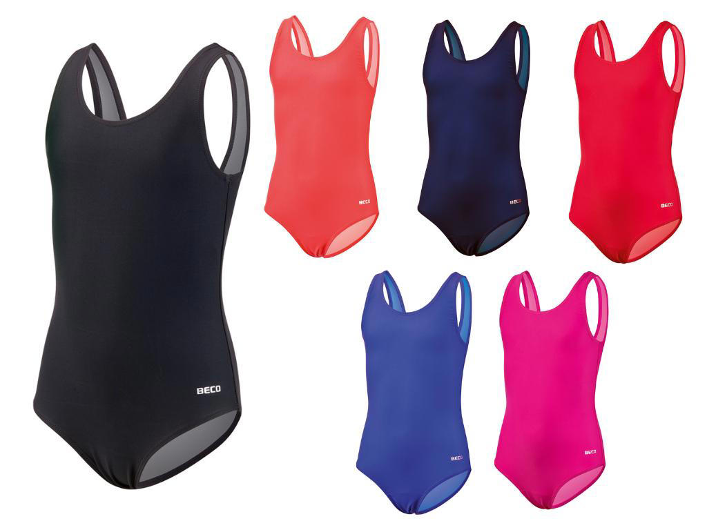 Badedragt t/piger | Ensfarvet | BECO