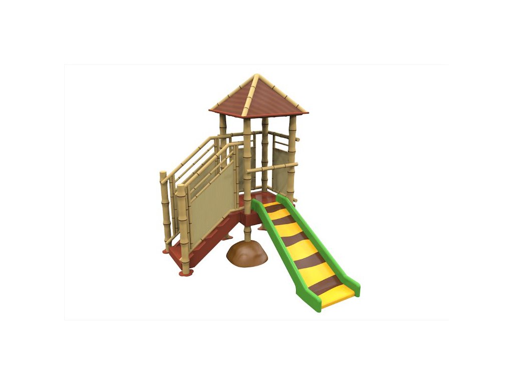 Hytte m/rutsjebane | Jungle | Aqua Drolics