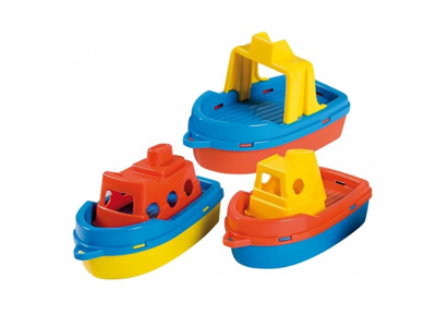 Legetøjsbåde 15 cm 3 stk - assorteret | BECO