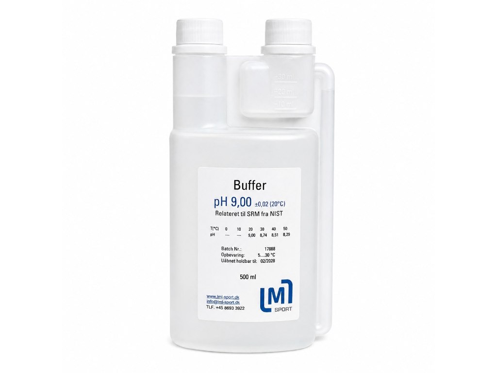 Buffer 500 ml | pH 9 | Doseringsflaske