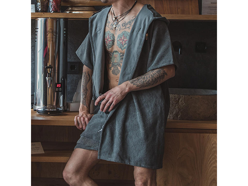 Unitux badekåbe, antracit | Unisex | Finnsa