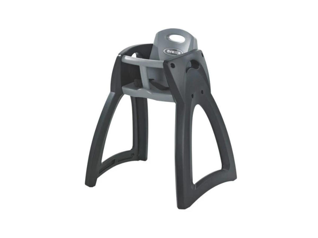 Breeze højstol koksgrå/grå | Stabelbar børnestol med sikkerhedssele